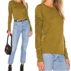 WE THE FREE x FREE PEOPLE Natasha Ruched Long Sleeve Top